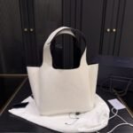 Prada Small Leather Tote Bag White 24Cm 1BG335 2DKV F0QO3 V ONM - Image 7