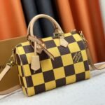 Louis Vuitton Speedy 25 Bandoulière Damier Pop Yellow 25Cm N40584 - Image 3