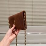 Saint Laurent Reversible Kate Medium In Suede Brown 22Cm 5538041S78W7761 - Image 4