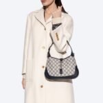 Gucci Jackie 1961 Small Shoulder Bag Beige And Blue 28Cm 678843 96IWN 4076 - Image 8