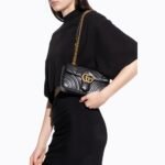 Gucci GG Marmont Matelassé Mini Bag Black 22Cm 446744 DTDIT 1000 - Image 6