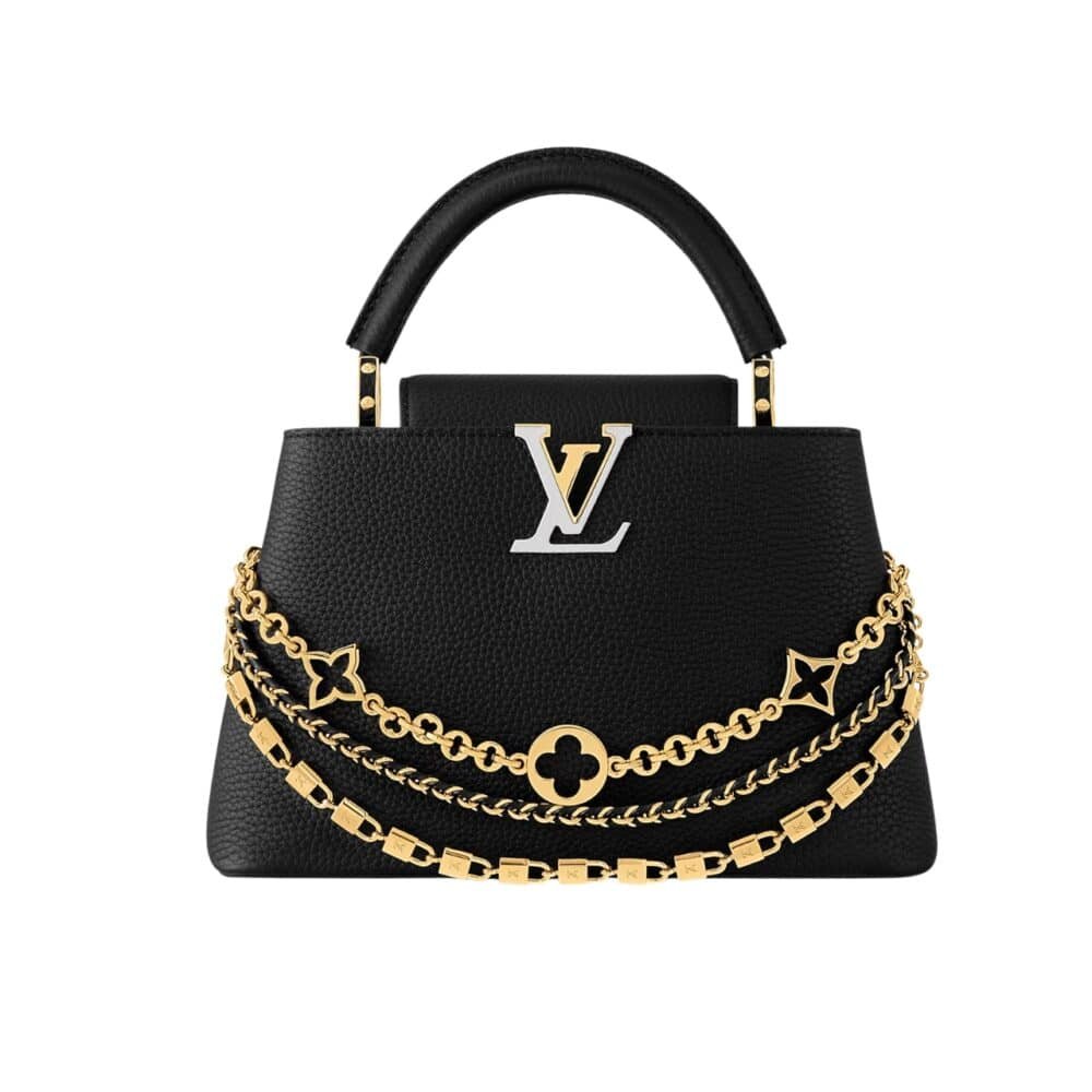 134-9-1000x1000-1 Louis Vuitton Capucines BB Black 21Cm M12345 - Image 1