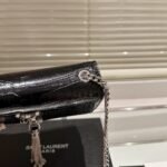 Saint Laurent Kate Tassel Silver Hardware Black 19Cm - Image 5