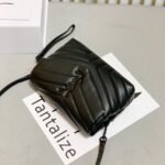 Saint Laurent Loulou Toy Strap Bag In Quilted Y Black With Black Hardware 20Cm - Image 3