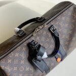 Louis Vuitton Keepall Bandouliere 45 Monogram Macassar Canvas 45cm LV M56711 - Image 3
