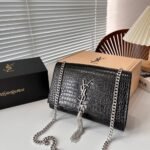 Saint Laurent Kate Tassel Medium Black 22Cm 354119DND0N1000 - Image 2