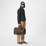 Louis Vuitton Keepall Bandouliere 45 Monogram Macassar Canvas 45cm LV M56711 - Image 7