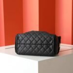 Chanel 25 Small Handbag Grained And Gold Tone Metal Black 26Cm AS5293 B20304 94305 - Image 4