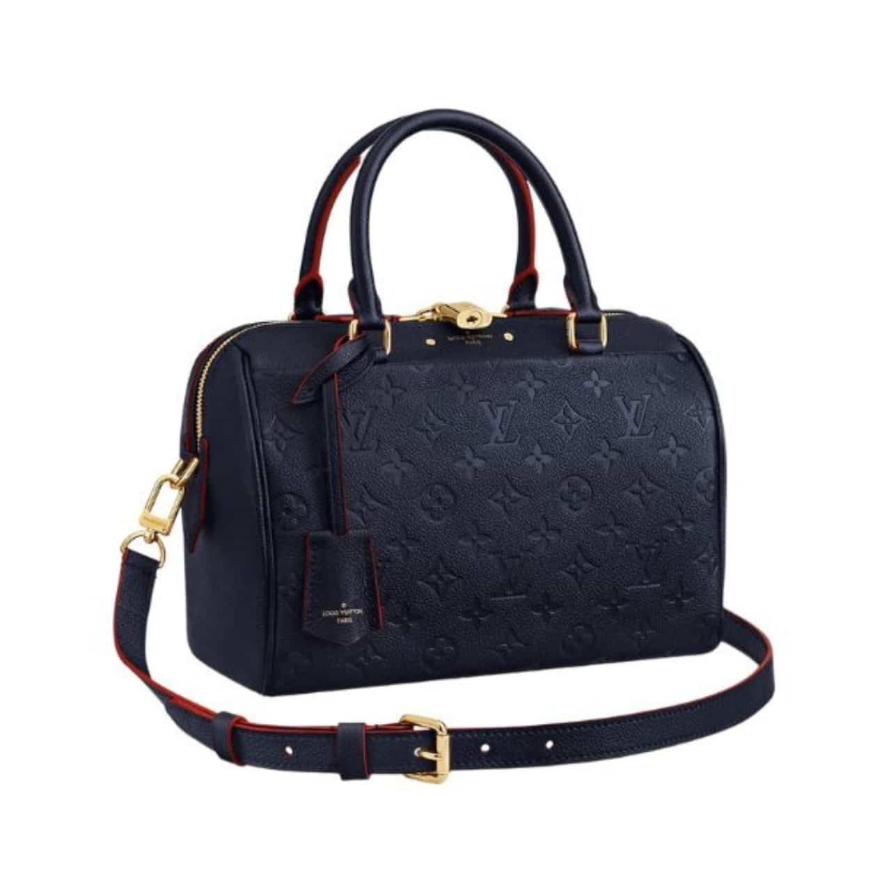 24-8 Louis Vuitton Speedy Bandoulière 25 In Monogram Empreinte Navy 25Cm M43501 - Image 1