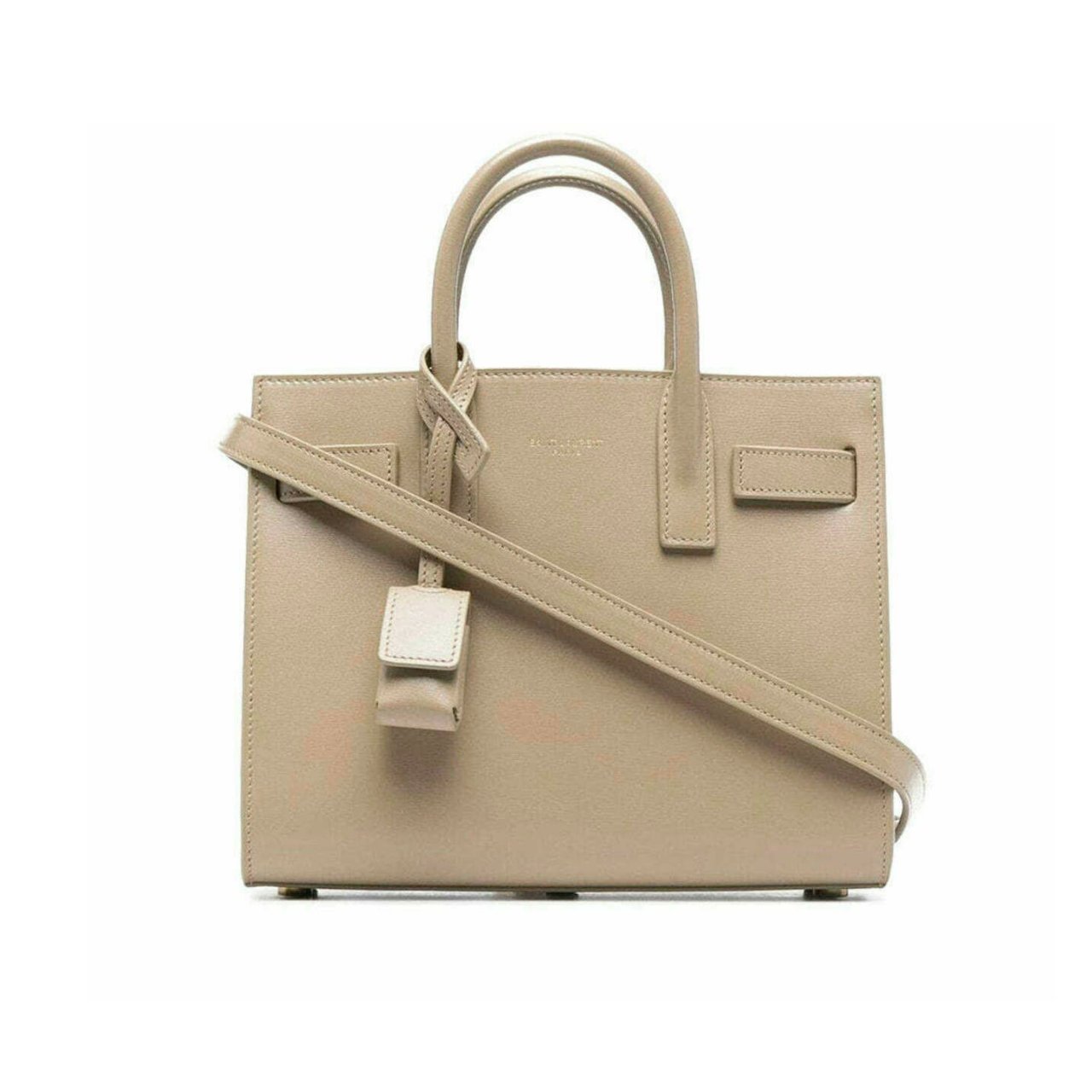 272 Saint Laurent Sac De Jour Baby In Grained Beige 26Cm - Image 1