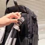 Prada Re Nylon And Saffiano Leather Backpack Black 43Cm 2VZ048 2DMG F0002 - Image 5