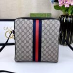 Gucci Ophidia Small Messenger Bag Beige and Blue GG Supreme Canvas 23Cm ‎547926 96IWN 4076 - Image 4