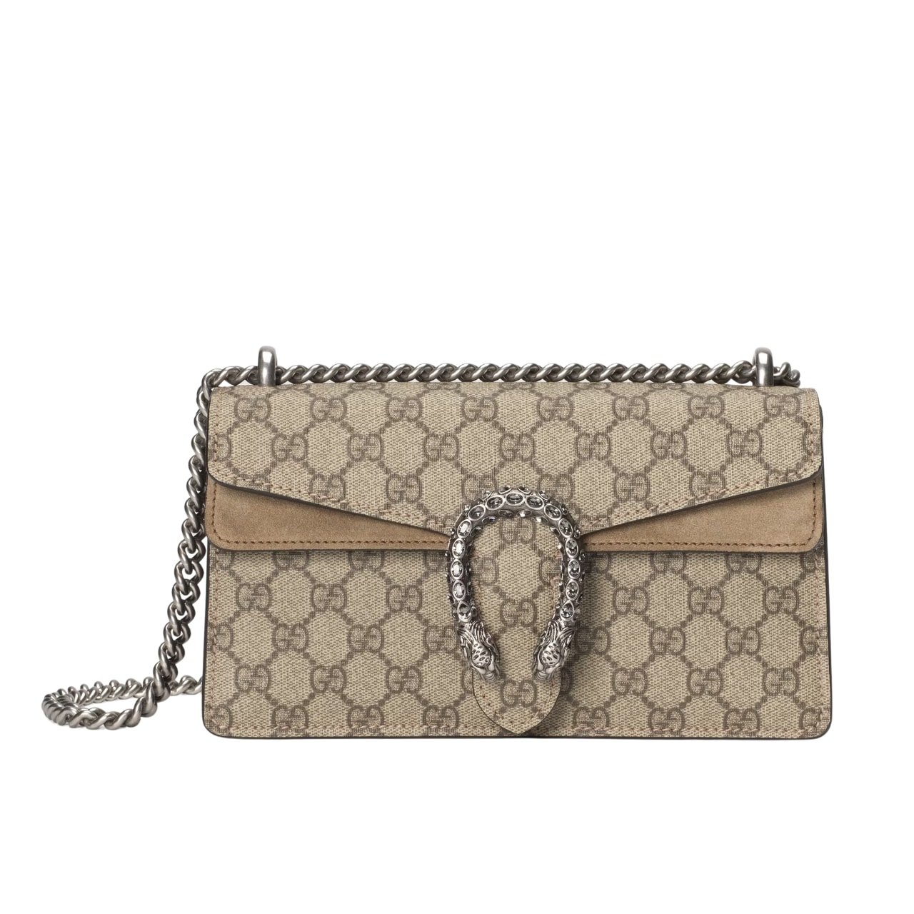 307 Gucci Dionysus Small Shoulder Bag Beige And Ebony 25Cm 499623 92TJN 8660 - Image 1