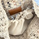 Saint Laurent Panier Raffia Natural Brown 39Cm 688221 GAAAC 2080 - Image 6