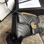 Gucci GG Marmont Matelassé Mini Bag Black 22Cm 446744 DTDIT 1000 - Image 2