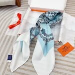 Hermes Brides De Gala En Fleurs Scarf 90Cm Blanc H004192S 01 - Image 4