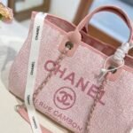 Chanel Deauville Shopping Tote Bag Tweed Pink 37Cm - Image 3