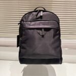 Prada Re Nylon And Saffiano Leather Backpack Black 43Cm 2VZ048 2DMG F0002 - Image 2