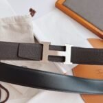 Hermes Belt Togo Swift Silver Buckle Brown 38Mm - Image 2