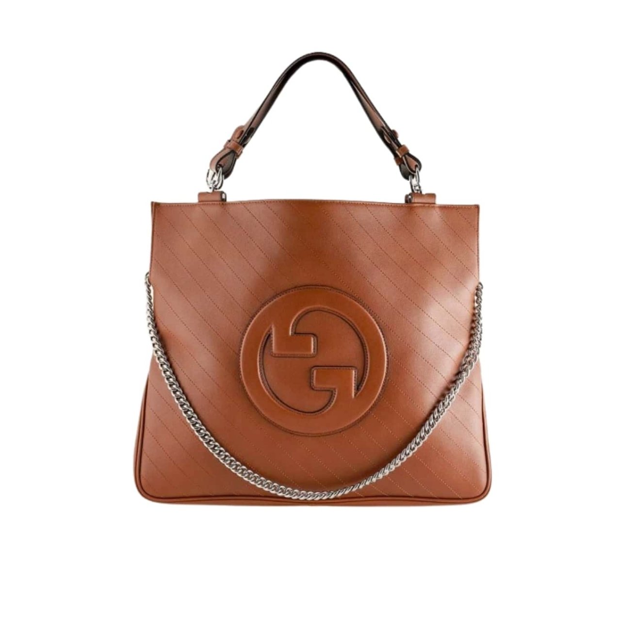 385-1 Gucci Blondie Small Tote Bag Brown 30Cm - Image 1