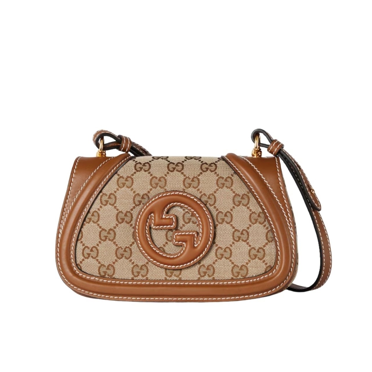 392-1 Gucci Blondie Mini Shoulder Bag Beige And Brown 22Cm 815700 HAAKG 9755 - Image 1