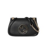 Gucci Blondie Small Shoulder Bag Black 26Cm 815715 AAEEX 1000