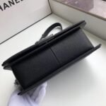 Chanel Boy Medium Handbag Black Silver Hardware 25Cm A67086 Y09953 94305 - Image 3