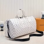 Louis Vuitton Keepall Bandoulière 50 White 50Cm M24954 - Image 3
