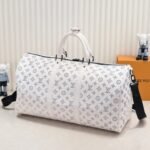 Louis Vuitton Keepall Bandoulière 50 White 50Cm M24954 - Image 4