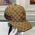Gucci GG Canvas With Web Baseball Cap Brown - Image 3