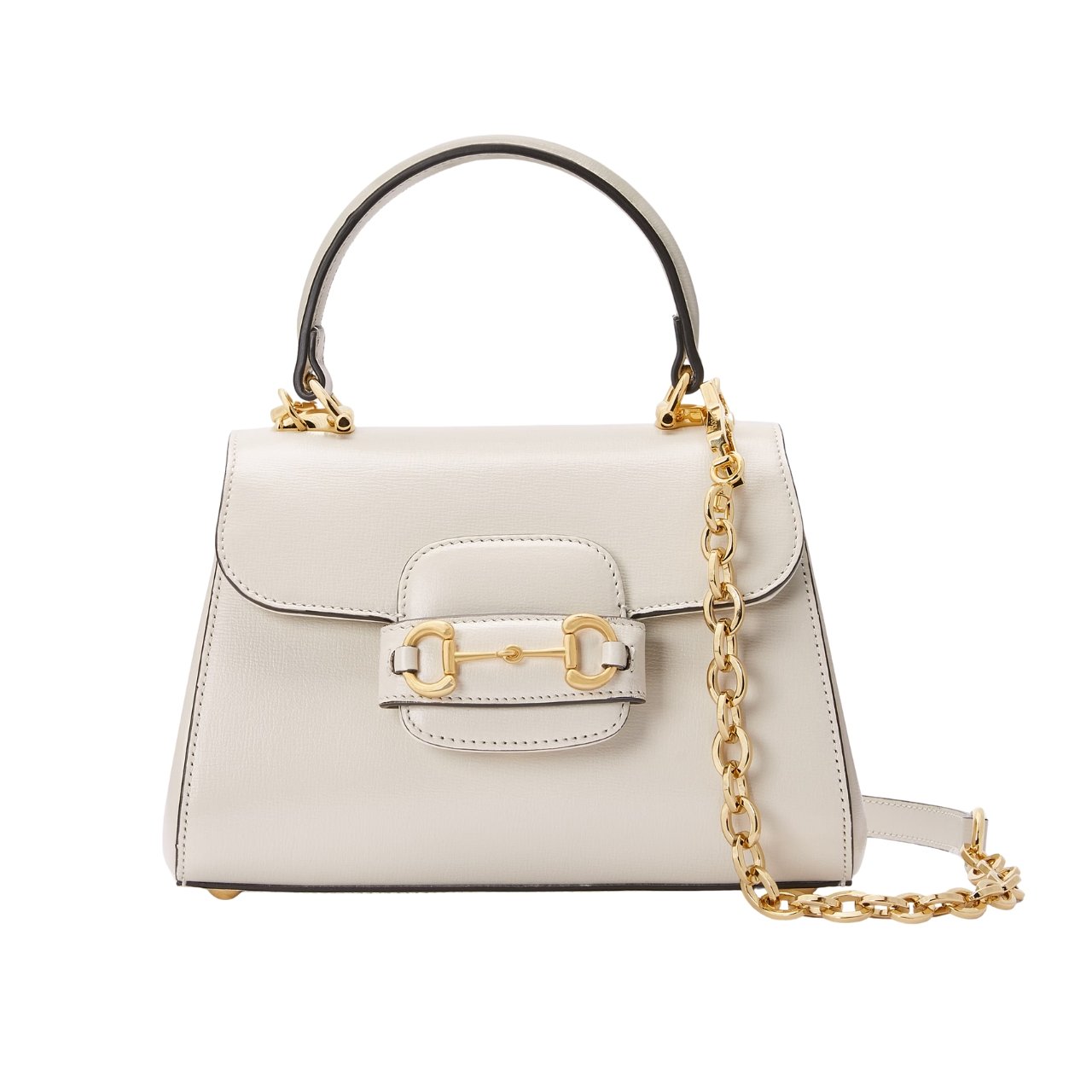 452 Gucci Horsebit 1955 Mini Top Handle Bag White 29Cm 703848 AAA7G 9022 - Image 1