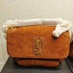 Saint Laurent Niki Baby Chain Bag In Suede Brown 28Cm - Image 2