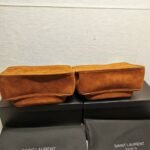 Saint Laurent Niki Baby Chain Bag In Suede Brown 28Cm - Image 4
