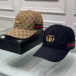 Gucci GG Canvas With Web Baseball Cap Brown - Image 6