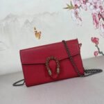 Gucci Women Dionysus GG Supreme Chain Bag Red 20Cm 401231 CAOGX 8990 - Image 2