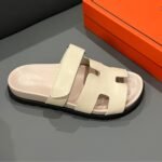 Hermes Chypre Sandal Calfskin Beige - Image 3
