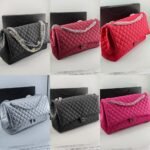 Chanel XXL Airline Classic Travel Flap Bag Caviar Leather Black Gold Hardware 46Cm - Image 6