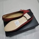 Chanel Ballerina Flat Shoes In Red - Image 4
