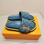 Louis Vuitton Pool Pillow Flat Comfort Mules Blue 1ACJVH - Image 5
