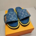 Louis Vuitton Pool Pillow Flat Comfort Mules Blue 1ACJVH - Image 3
