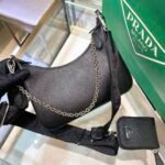 Prada Re-Edition 2005 Saffiano Leather Bag Black 22cm - Image 5