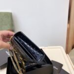 Saint Laurent Kate Medium Chain Bag With Tassel Shiny Black 22Cm 354119AAAY14083 - Image 5
