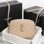 Saint Laurent Lou Camera Bag In Quilted Beige 23Cm 612544DV7072721 - Image 2