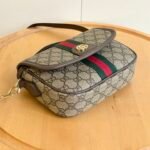 Gucci Ophidia Small Top Handle Bag Beige And Dark Brown 20Cm 836843 FAE0J 9867 - Image 7