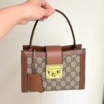 Gucci Padlock Small Top Handle Bag Beige And Dark Brown 20Cm ‎‎841653 FAD6L 9758 - Image 8