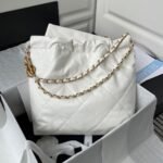Chanel 22 Small Handbag White 37Cm AS3260 B09859 10601 - Image 2