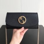 Gucci Blondie Continental Chain Wallet Black ‎21Cm 725215 UXX0G 1000 - Image 2
