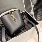 Saint Laurent Le 37 Mini Bag In Shiny Black 15Cm 7658702R20W1000 - Image 2