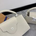 Louis Vuitton Capucines MM East West In Grey 33Cm - Image 5