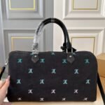 Louis Vuitton Keepall Bandoulière Blue Denim 40Cm - Image 3